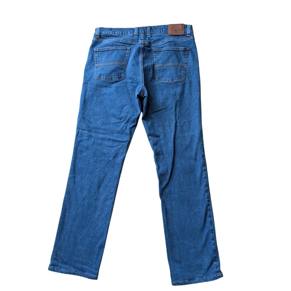 L.L. Bean Standard Fit Men's 38x34 Medium Wash Stretch Denim Jeans